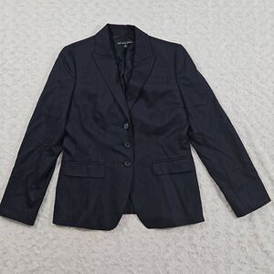 Brooks Brothers Womens size 10 business suit coat blue pin striped blazer jacket